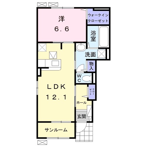 ボニート・アンジュⅡ　Ａ 間取り
