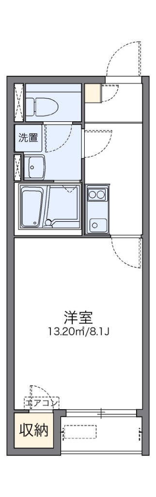 レオネクストＧＡＲＤＥＮＩＡ 代表的な間取のため実際の間取とは異なる場合があります