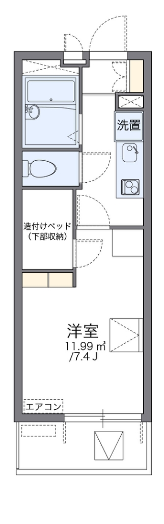 レオパレスせんだん 間取り