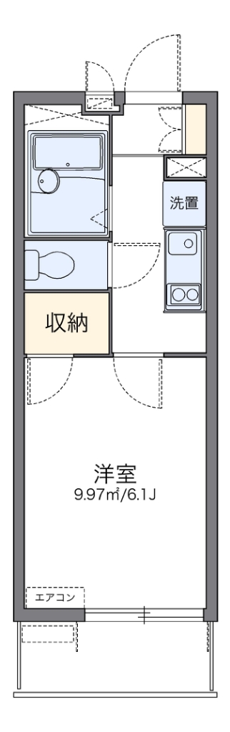 レオパレス晴屋Ⅱ 間取り