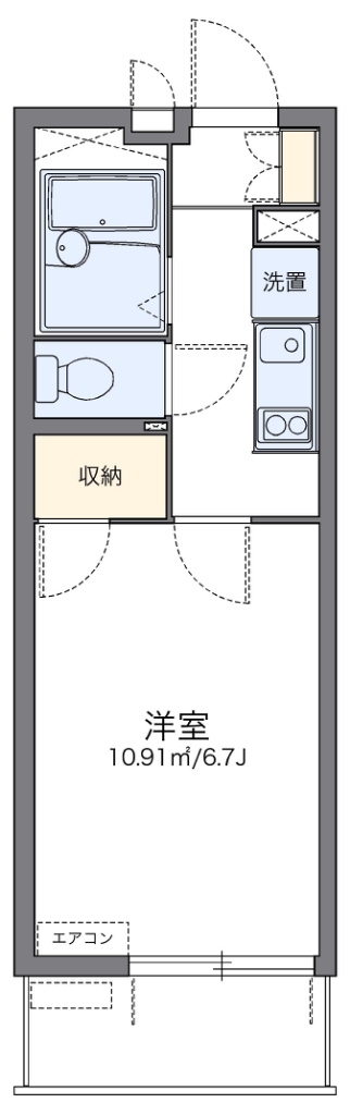 レオパレスＫ　Ｍ 間取り