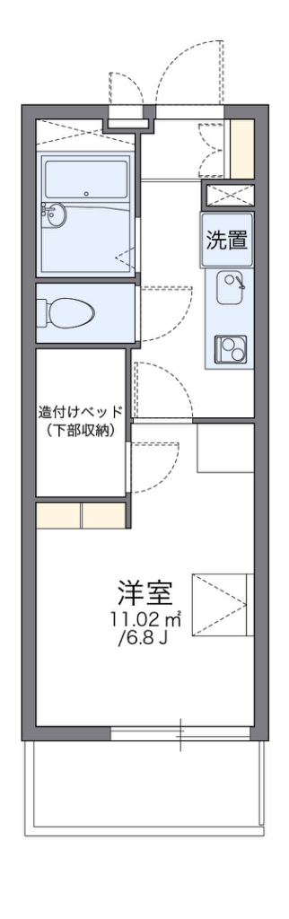 レオパレスローリス八幡 間取り
