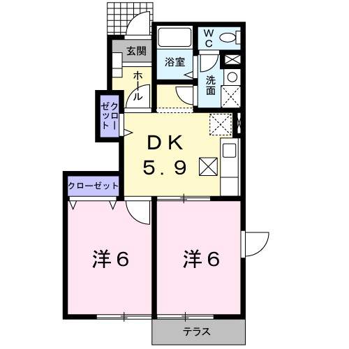 サンパティークⅢ 間取り