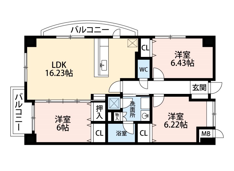 Ground　Hills（グランヒルズ） 間取り