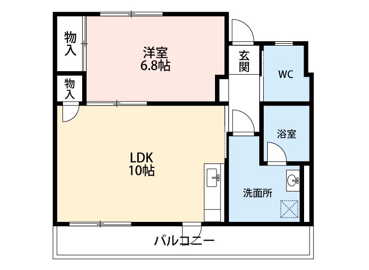 レディースマンションなでしこ 間取り