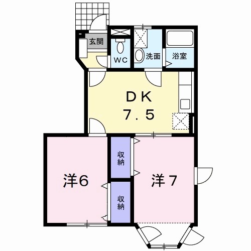 サニーヒルズ青葉台Ｂ 間取り