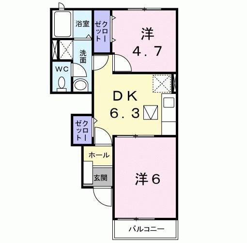 ヴィラ・弥生桜Ｇ 間取り