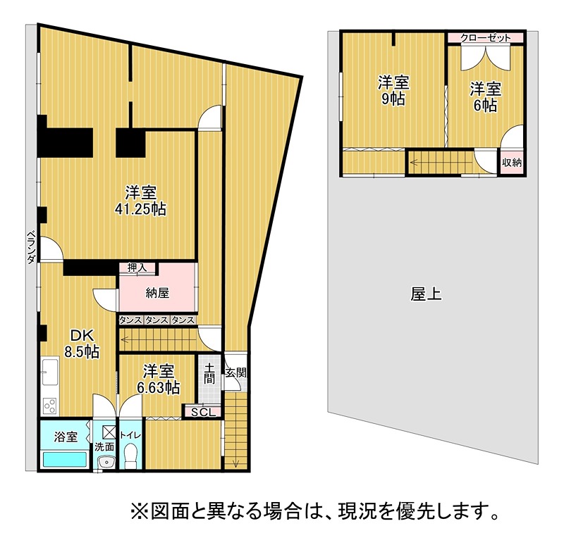 荒生田三丁目３番住居 間取り