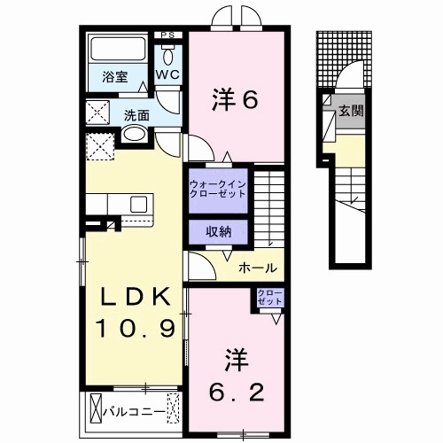 グランドエスポワ－ル行橋　Ⅰ 間取り