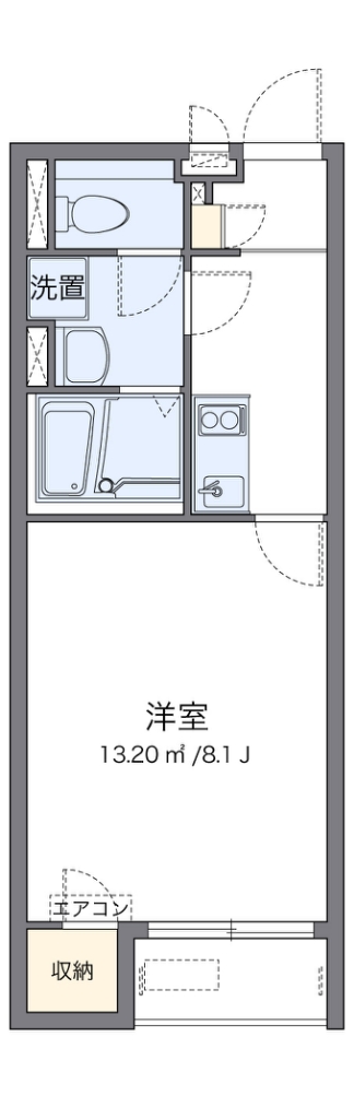 クレイノＨＯＭＥＪＩＮＤＥＮ 代表的な間取のため実際の間取とは異なる場合があります
