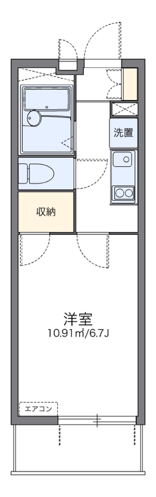 レオパレスＫＡＺＵ 代表的な間取のため実際の間取とは異なる場合があります