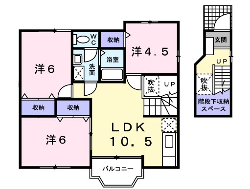 カーサ徳光Ｂ 間取り