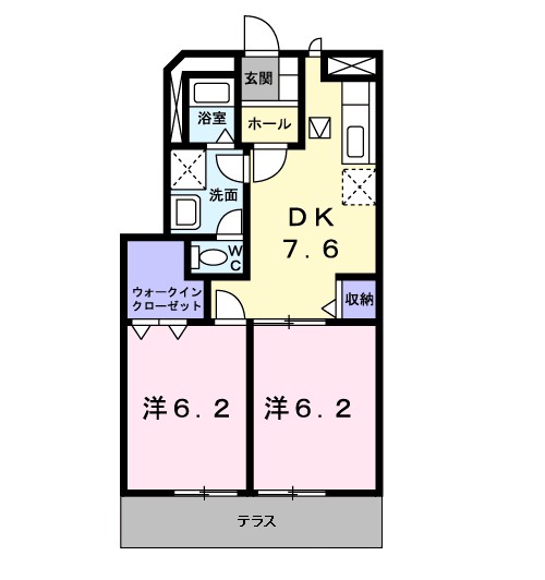 ソレアード本城Ａ 間取り