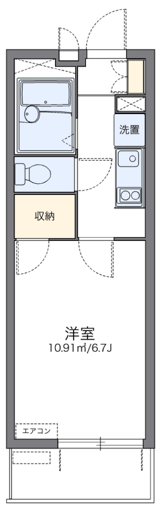 レオパレスＫ　Ｍ 間取り