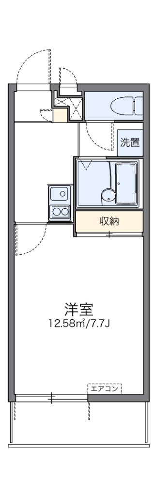 レオパレスピュアハイツ学研台 間取り