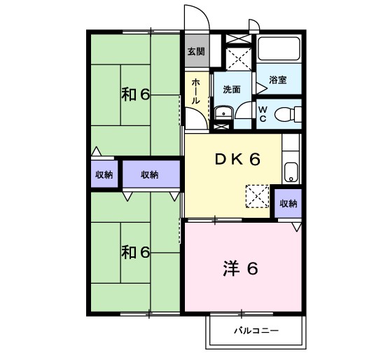 アネックス徳吉Ⅱ 間取り