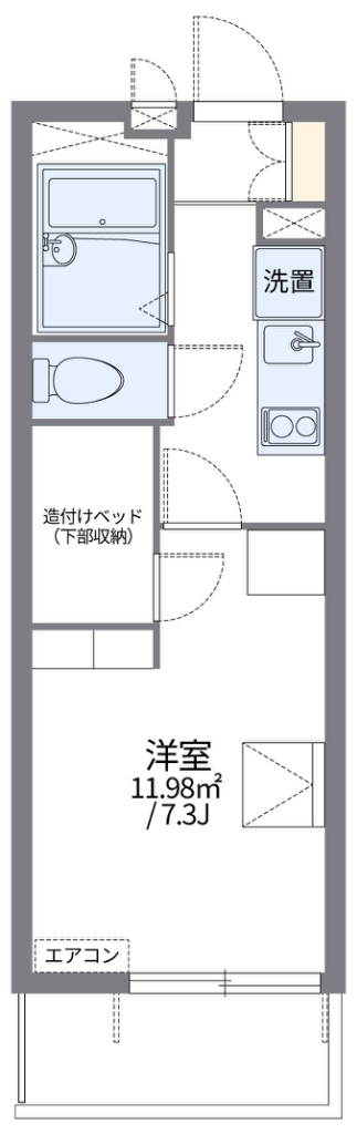 レオパレス城野 間取り