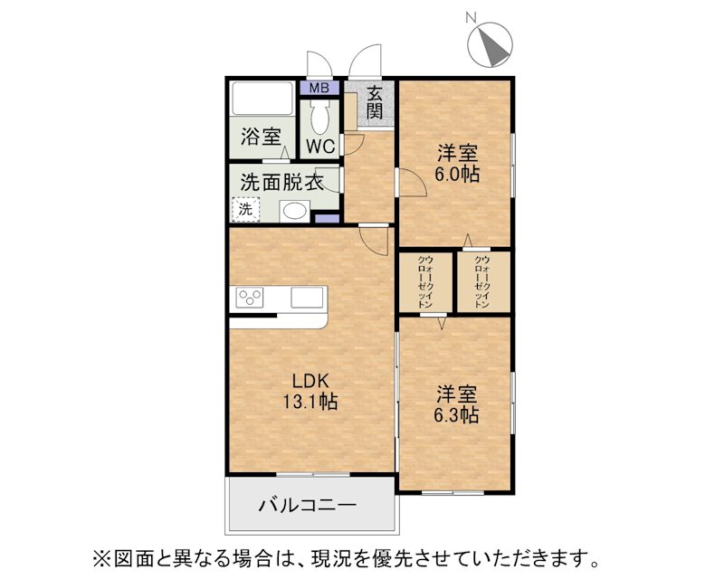 REXYZ槻田Ⅱ 間取り