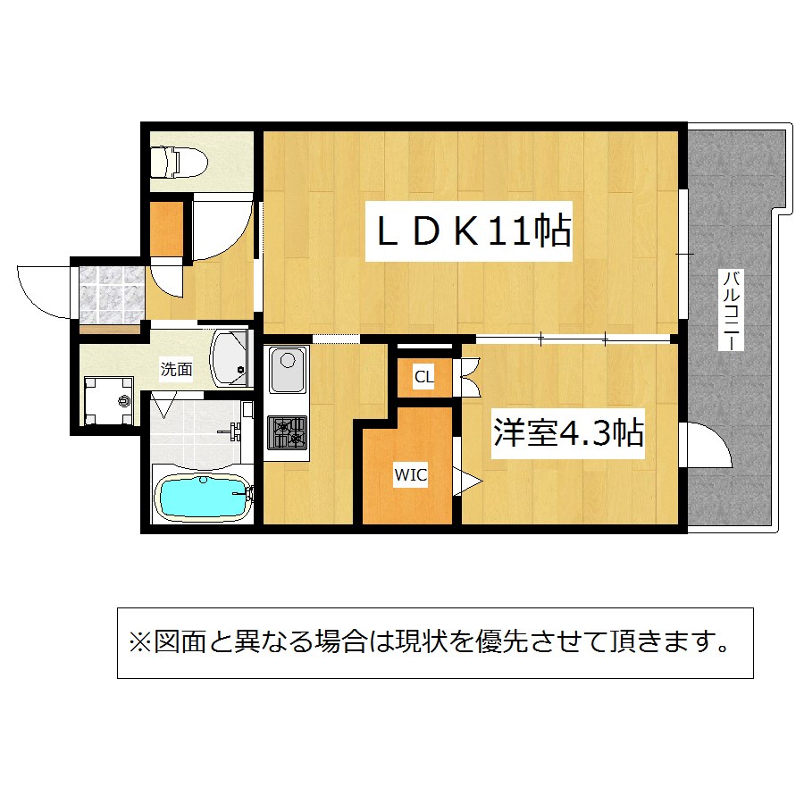 フェリシェ三萩野 間取り