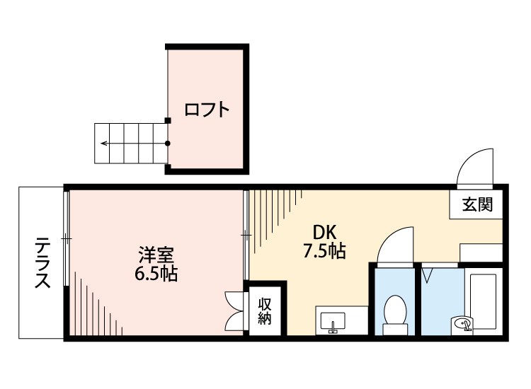 オアシス志井B棟 間取り