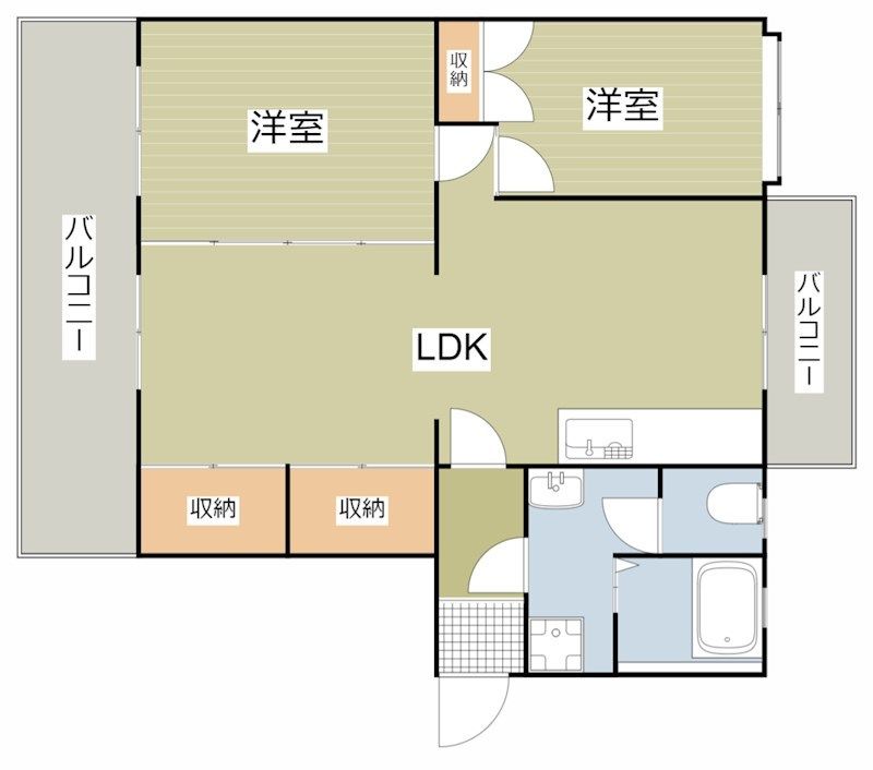 エメラルドタウン本城　E棟  間取り