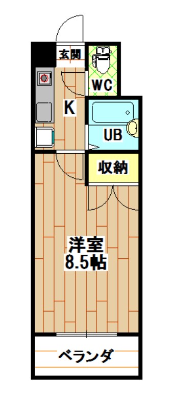 F's flats古船場 間取り