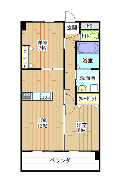 ノーブル陣原 間取り