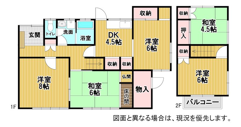 大平一丁目４番貸家 間取り