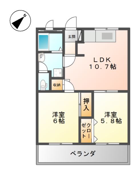 エトワール・ＨＡＮＤＡ壱番館 間取り