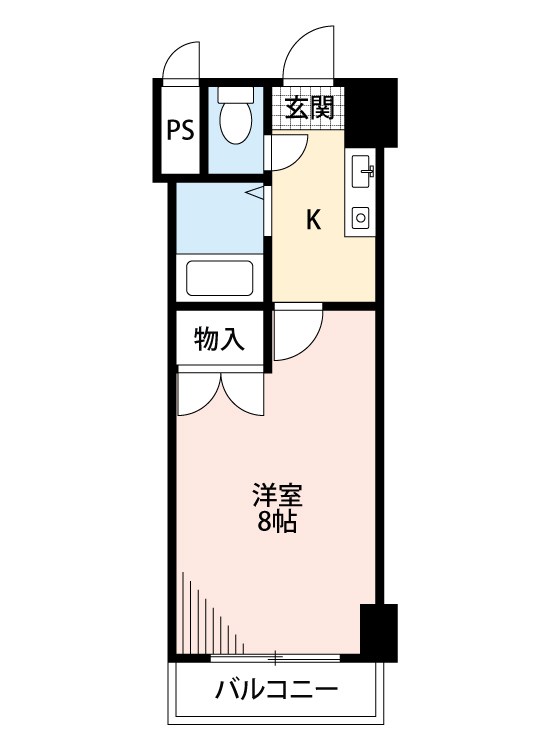 アリビオ八幡 洋室7.3帖