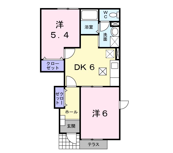イースト　ヒルズⅢ 間取り