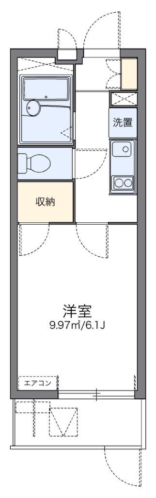 レオパレス星＆ナミ　Ｋ１１ 間取り