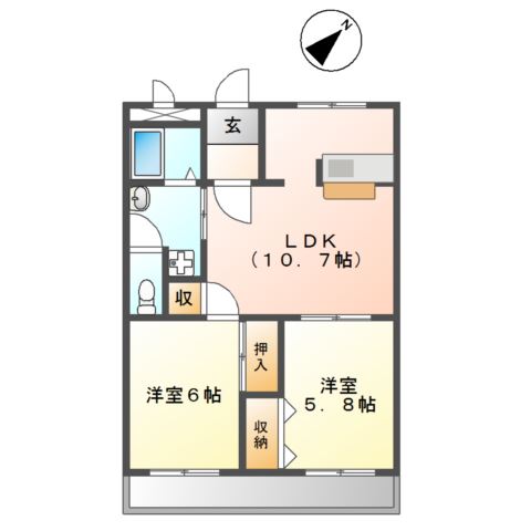 エトワール・ＨＡＮＤＡ壱番館 間取り