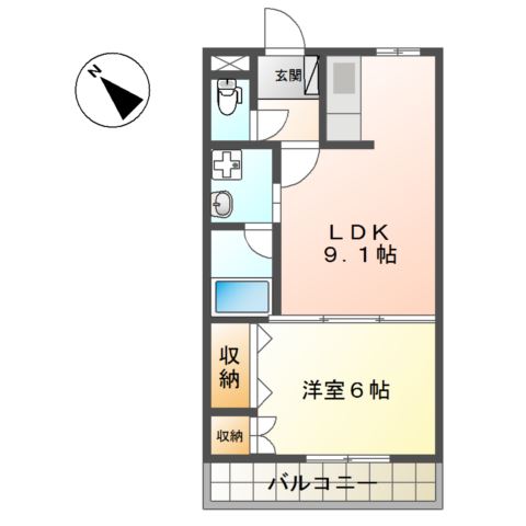 トップハイツ　ドイ 間取り