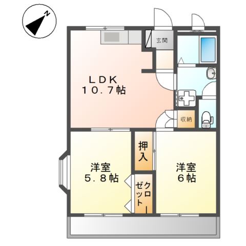 エトワール・ＨＡＮＤＡ壱番館 間取り