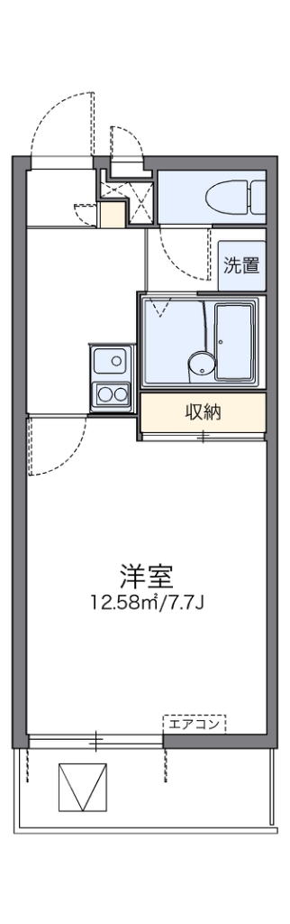 レオパレスピュアハイツ学研台 間取り