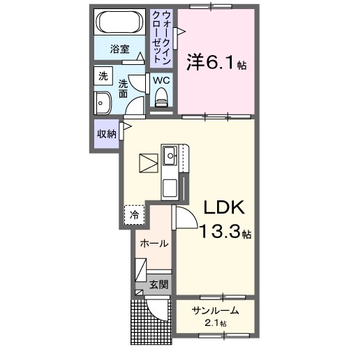 ロータス　スクエアＢ 間取り