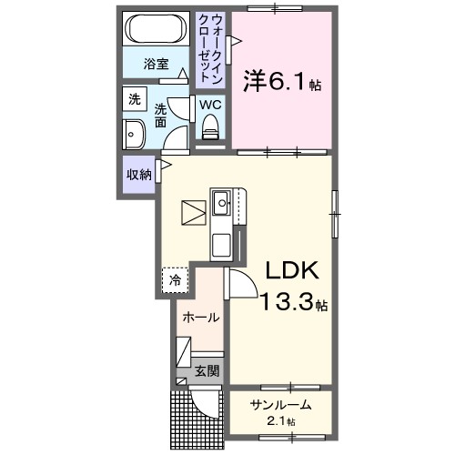 ロータス　スクエアＢ 間取り