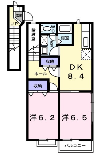 ソレアード本城Ａ 間取り