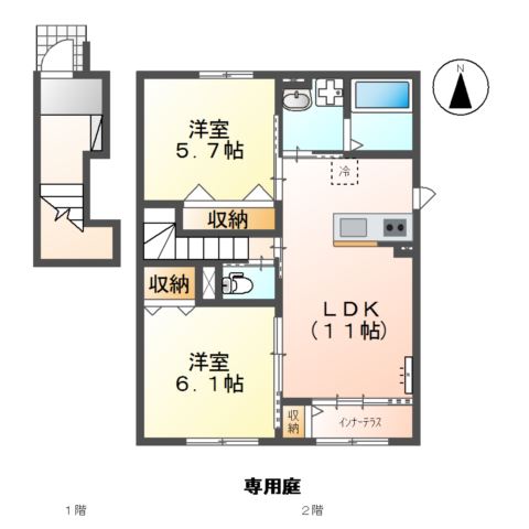 コレストコートA 間取り