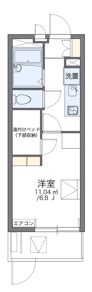 レオパレス片野Ｎ 間取り