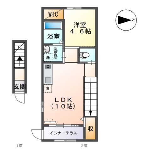 ＯＬＩＶＥⅡ（オリーブ） 間取り