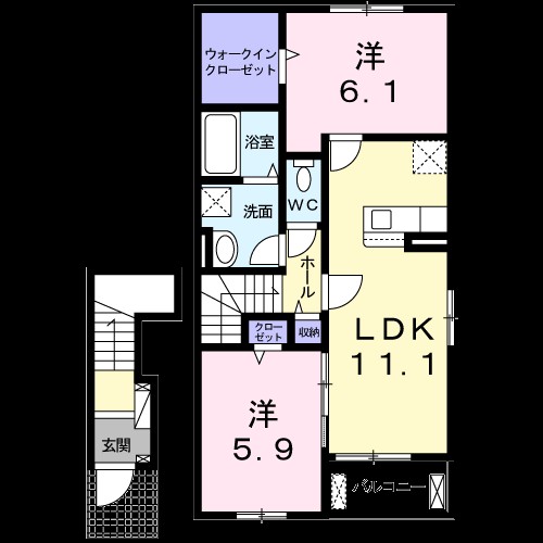 アス・テラスⅡ 間取り