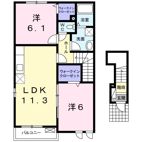 ベル　コリーヌＢ 間取り