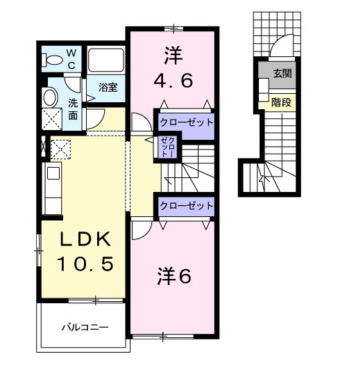 エスポワール吉田Ⅲ 間取り