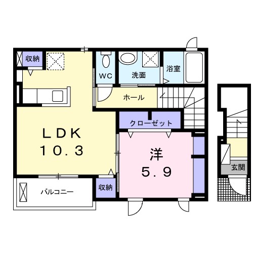 ビオラハウス　Ⅰ 間取り