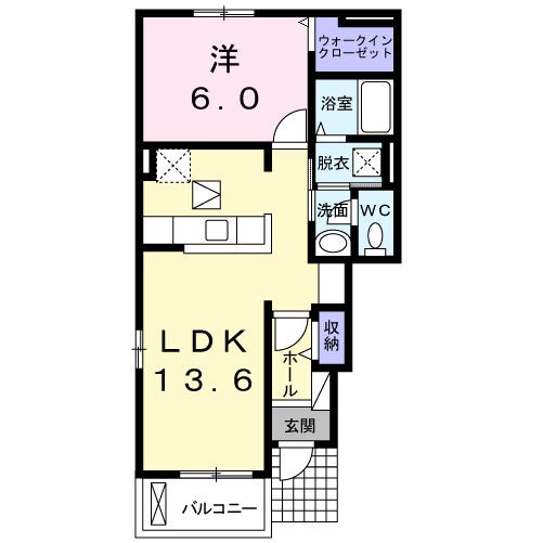 サングレイス　Ｂ 間取り