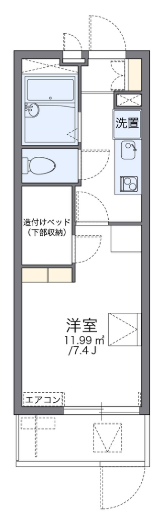 レオパレスせんだん 間取り