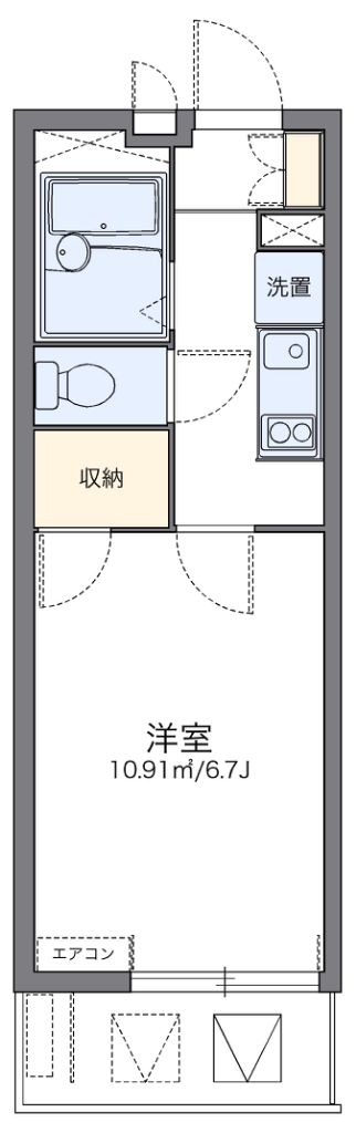 レオパレスＫ　Ｍ 間取り