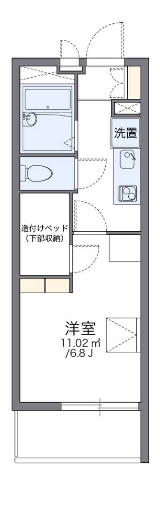 レオパレスローリス八幡 間取り